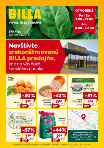 Leták Billa - 8.7.2026 - 14.7.2026.