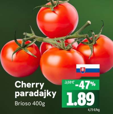 Cherry paradajky Brioso 400g