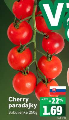 Cherry paradajky