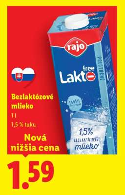 Bezlaktózové mlieko