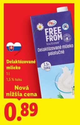 Delaktózované mlieko