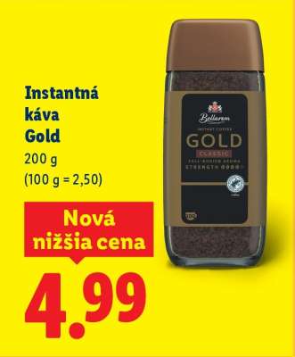 Instantná káva Gold