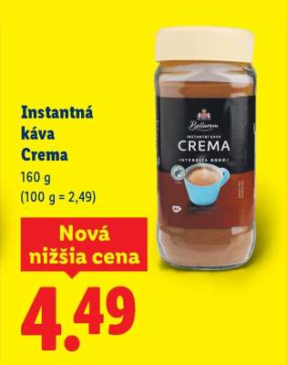 Instantná káva Crema