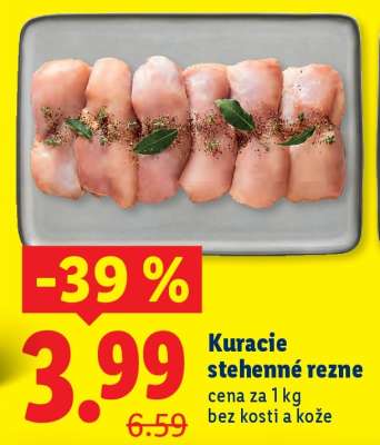 Kuracie stehnenné rezne