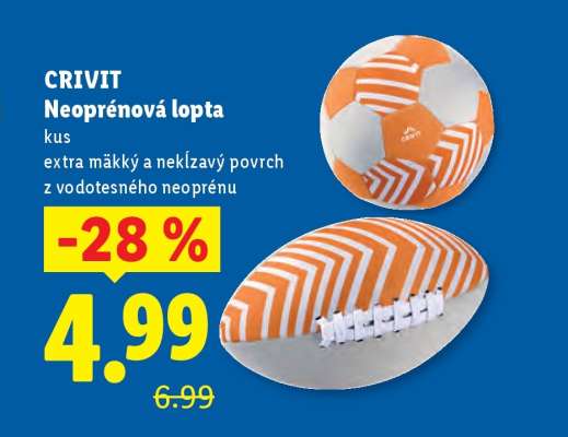 CRIVIT Neoprénová lopta