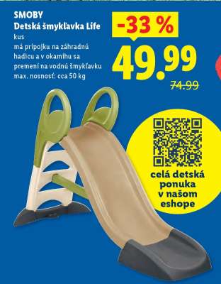 SMOBY Detská šmykľavka Life