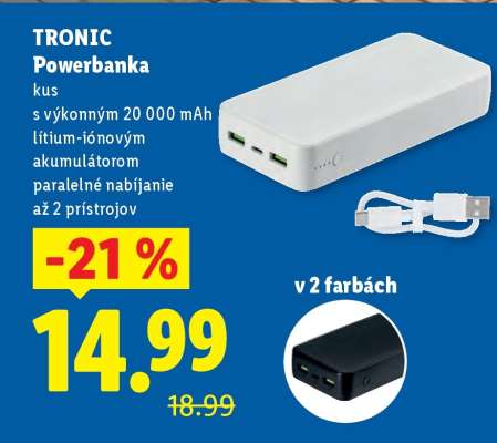 TRONIC Powerbanka