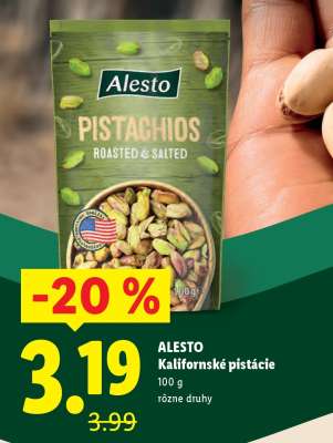 ALESTO Kalifornské pistácie