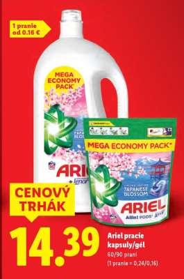 Ariel pracie kapsuly/gél