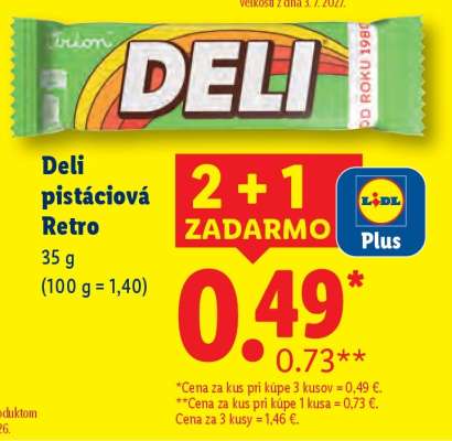 Deli pistáciová Retro