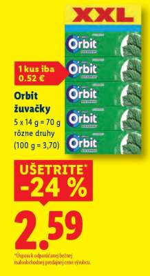 ORBIT Žuvačky