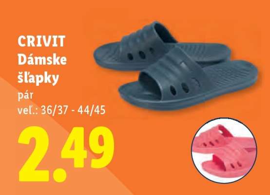 CRIVIT Dámske šľapky