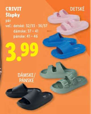 CRIVIT Šľapky