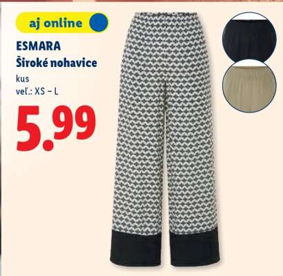 ESMARA Široké nohavice