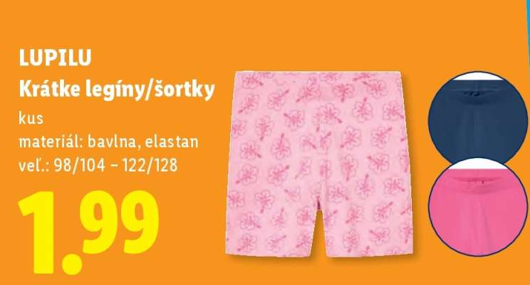 LUPILU Krátke legíny/šortky