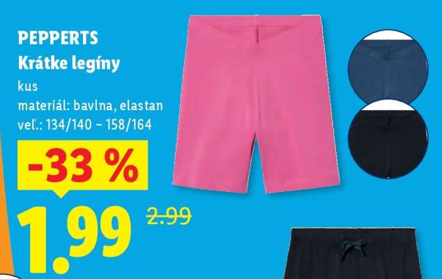PEPPERTS Krátke legíny