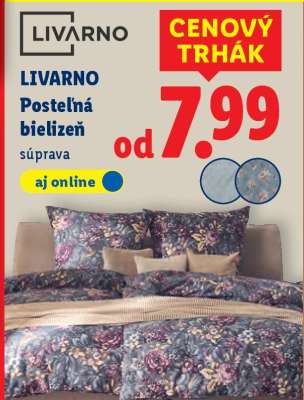 LIVARNO Posteľná bielizeň súprava