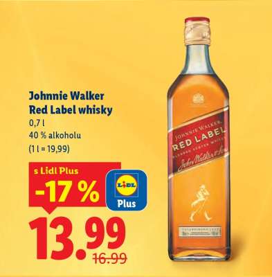 JOHNNIE WALKER RED LABEL WHISKY