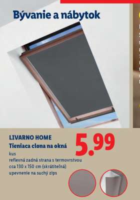 LIVARNO HOME Tieniaca clona na okná