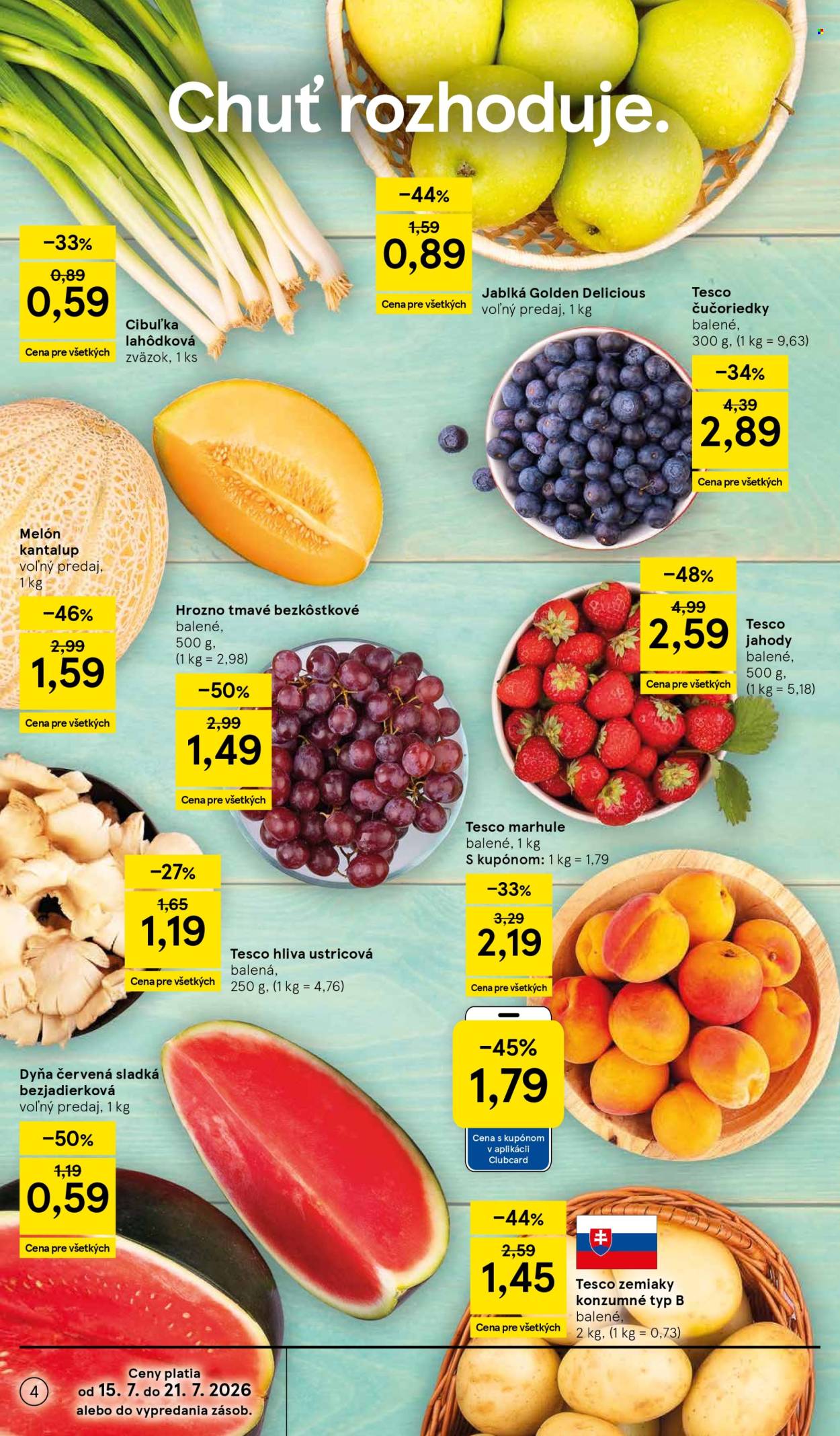Leták TESCO - 15.7.2026 - 21.7.2026. Strana 4