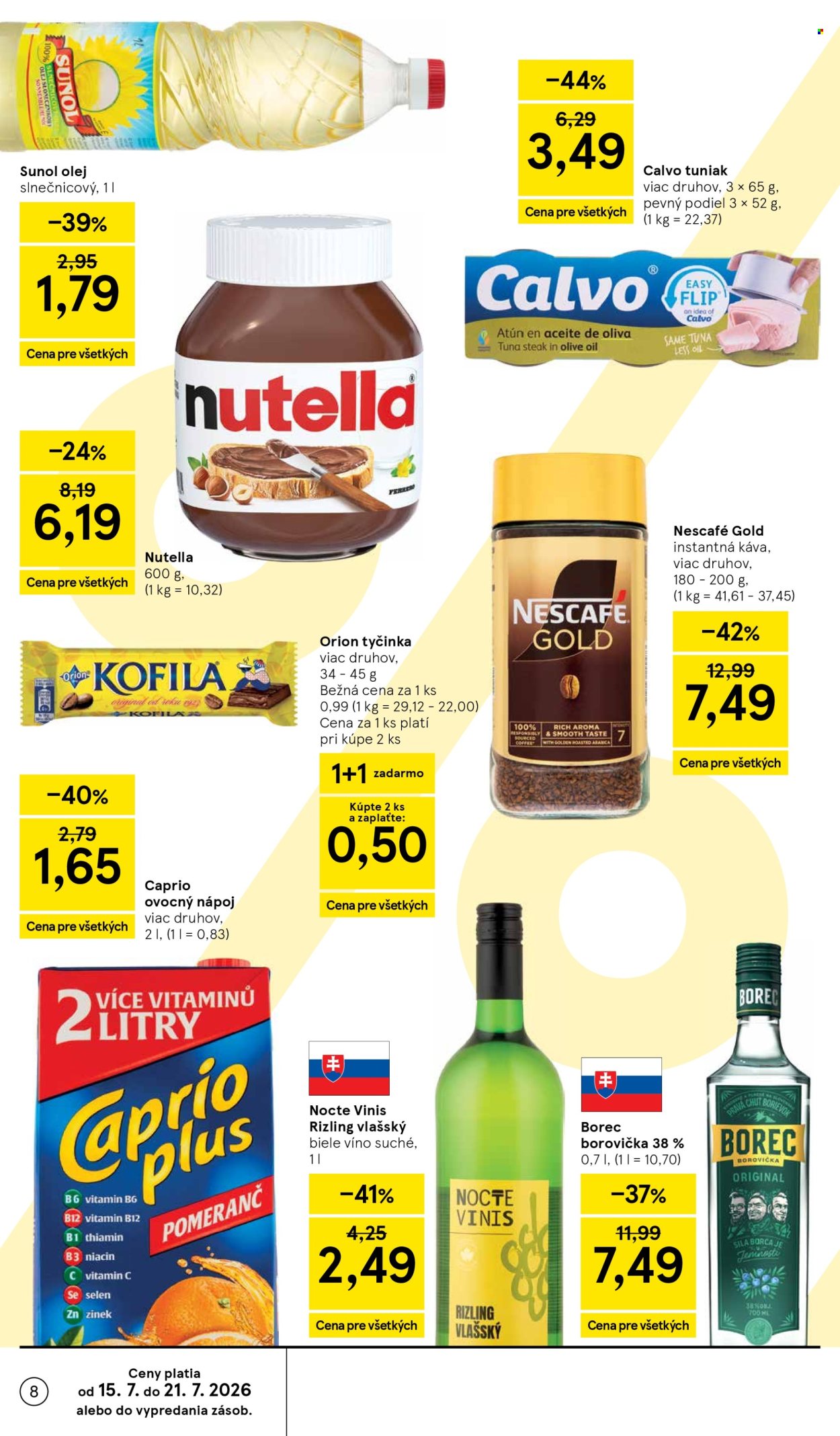 Leták TESCO - 15.7.2026 - 21.7.2026. Strana 8