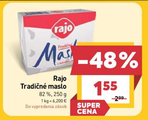 RAJO Tradičné maslo