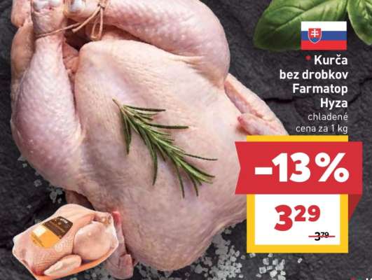 Kurča bez drobkov Farmatop Hyza