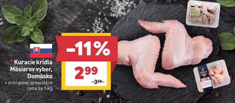 Kuracie krídla Mäsiarov výber, Domäsko
