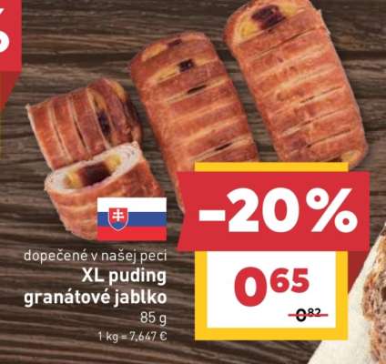 XL puding granátové jablko