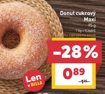 Donut cukrový Maxi