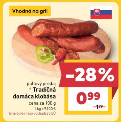 Tradičná Domáca klobása