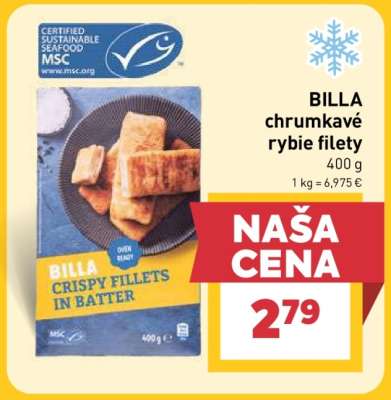 BILLA chrumkavé rybie filety