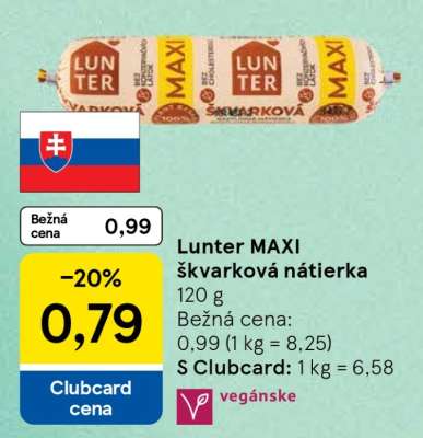 Lunter MAXI škvarková nátierka