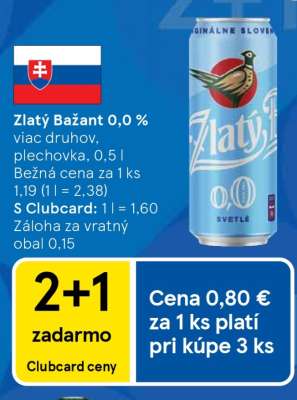 Zlatý Bažant 0,0%