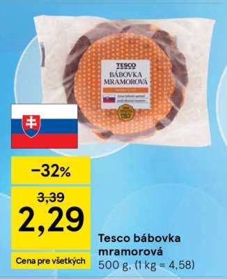 Tesco bábovka mramorová