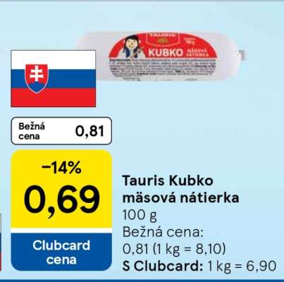 Tauris Kubko mäsová nátierka