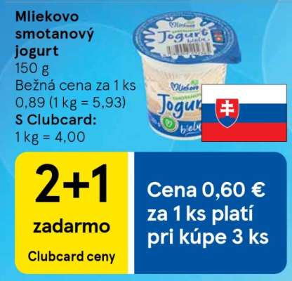 Mlieko smotanový jogurt