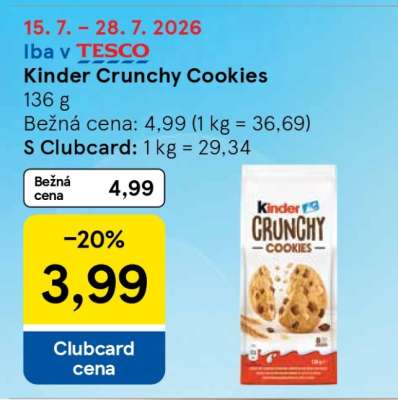 Kinder Crunchy Cookies