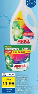 Ariel prací prostriedok