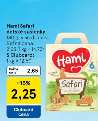 Hami Safari detské sušienky