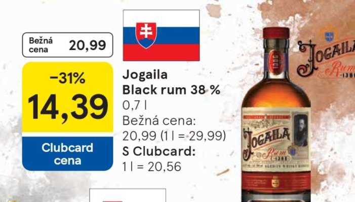 Jogaila black Rum 38%