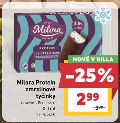 Milora Protein zmrzlinové tyčinky