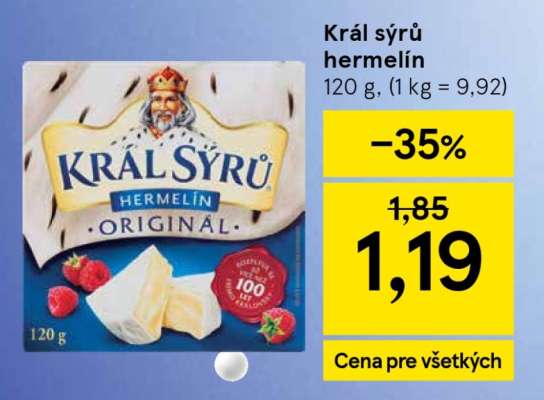 KRÁL SÝRŮ Hermelín