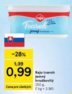 Rajo Tvaroh jemný hrudkovitý