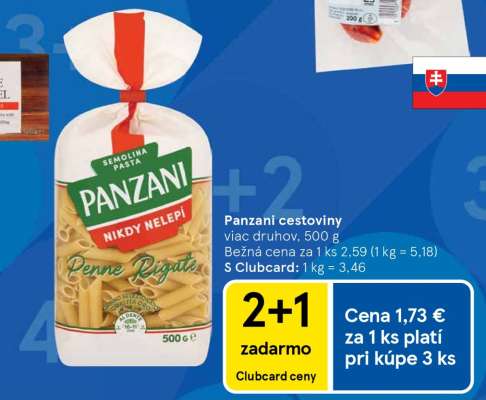 PANZANI cestoviny