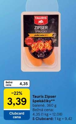 Tauris Zipser špekáčky
