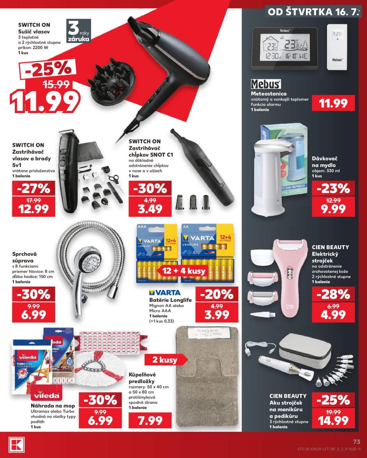 Leták Kaufland - 16.7.2026 - 22.7.2026. Strana 73