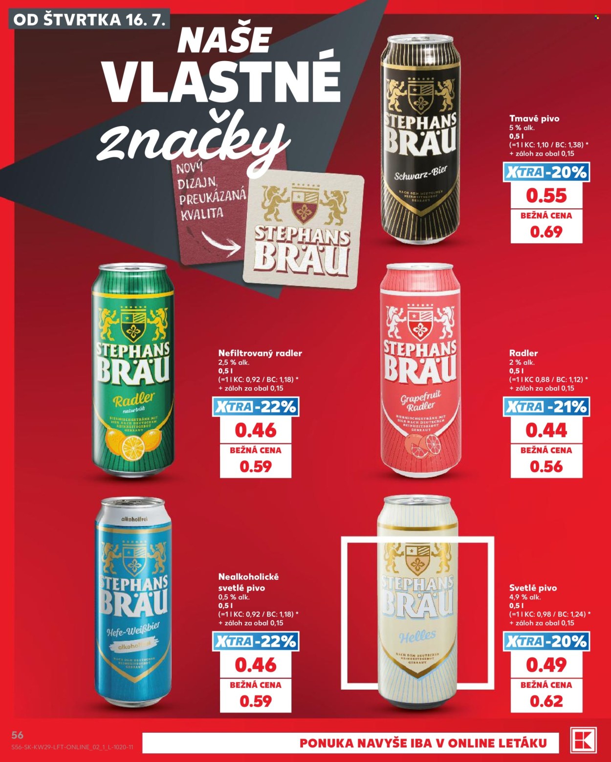 Leták Kaufland - 16.7.2026 - 22.7.2026. Strana 56