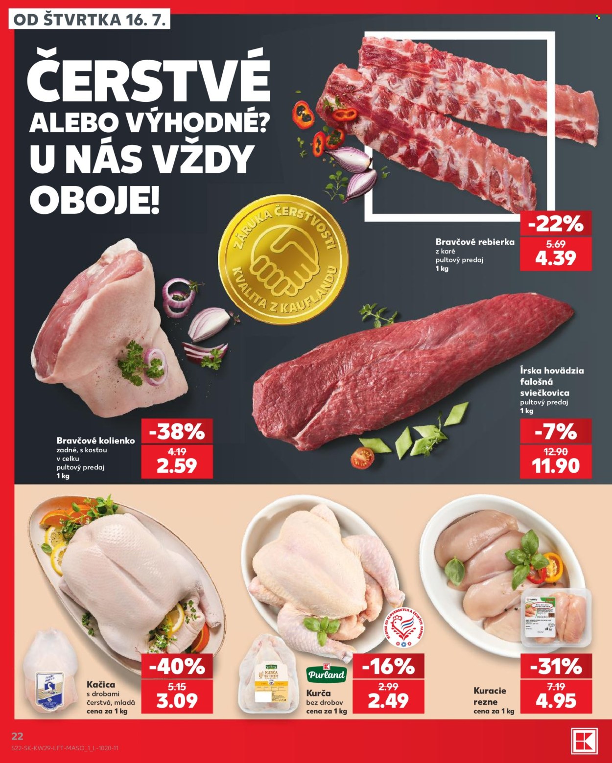 Leták Kaufland - 16.7.2026 - 22.7.2026. Strana 22