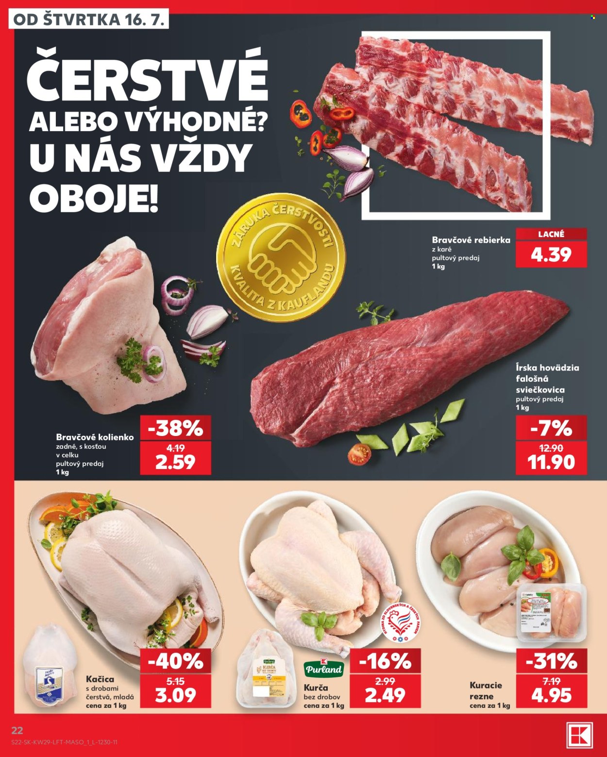 Leták Kaufland - 16.7.2026 - 22.7.2026. Strana 22